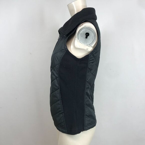 COLUMBIA -WOMEN'S XS - BLACK QUILTED FULL ZIP POLYESTER VEST - Picture 6 of 8